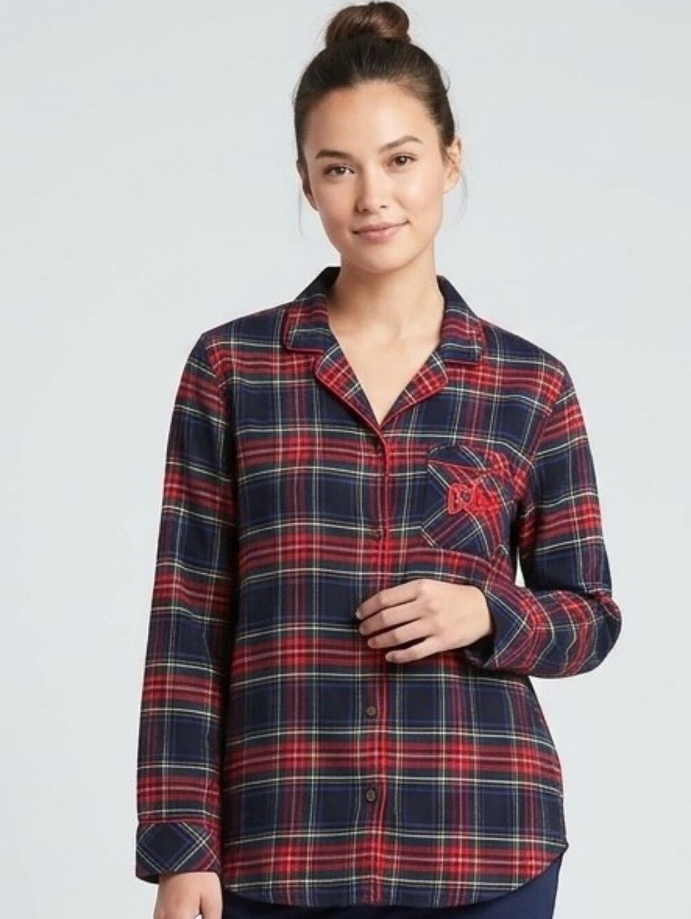 GAP Pendelton Red and Navy Plaid Pajama Shirt